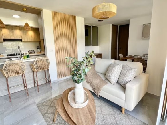 ¡Acogedor y minimalista apartamento con vistas a la montaña! en Bucaramanga - Amoblados.co